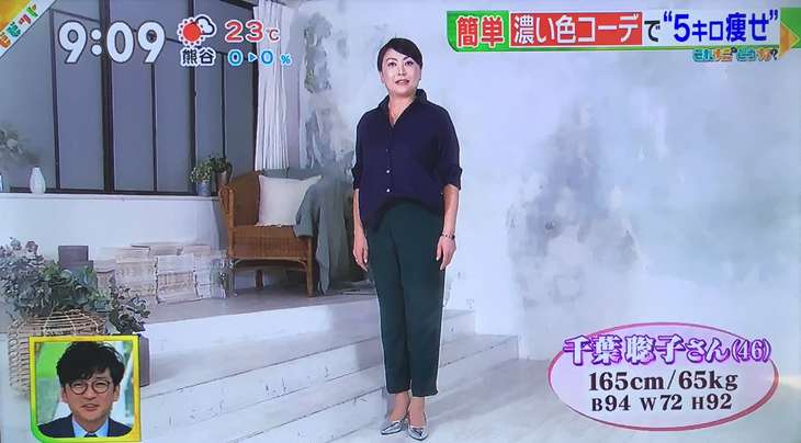 濃い色引き締めコーデ