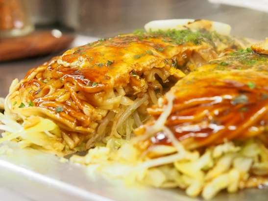 あさイチレンチンお好み焼き