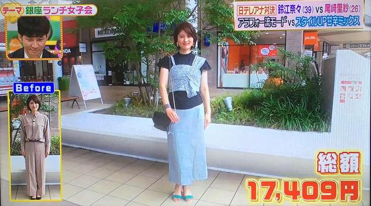 鈴江奈々アナのコーデ