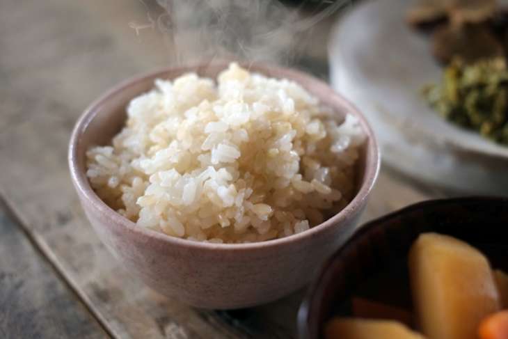 プーアール茶で炊いた玄米