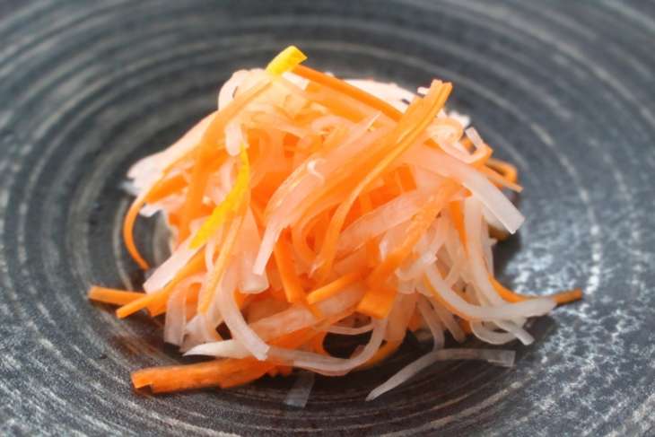 あさいちにんじんと柑橘の和え物
