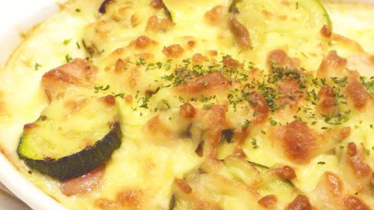 【あさイチ】豆乳ごまだれでズッキーニのごまチーズ焼きのレシピ。みんなゴハンだよ（6月3日）