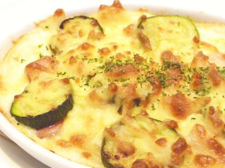 ズッキーニのごまチーズ焼き