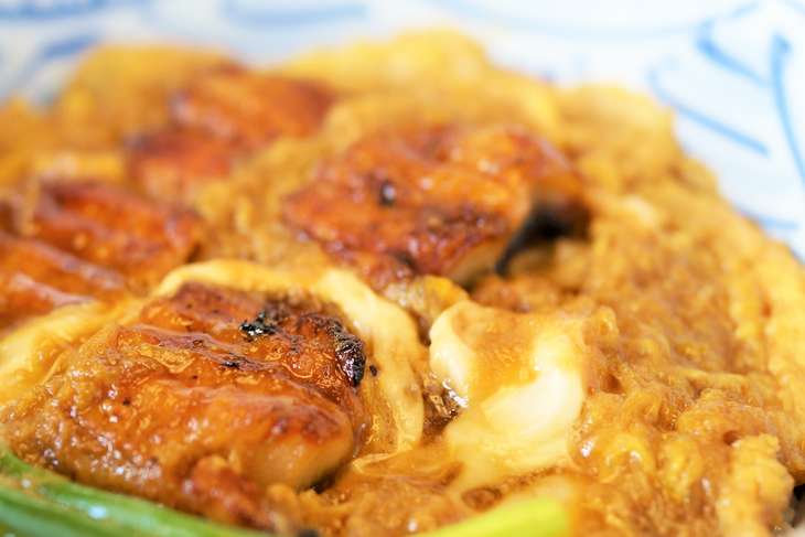 あさいちあなごとなすのトマ玉炒め
