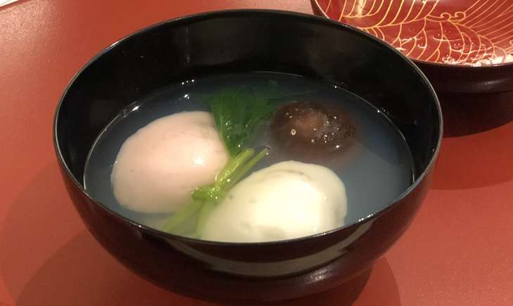 男子ご飯揚げかぶのお吸い物