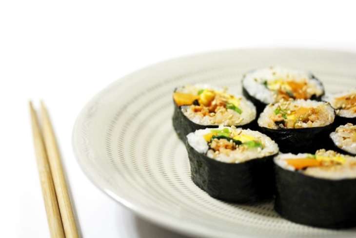 韓国風ハリッサ手巻き寿司
