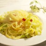 【めざまし８】アヒージョオイルのお手軽パスタのレシピ。谷原章介のテイバン＋（1月10日）