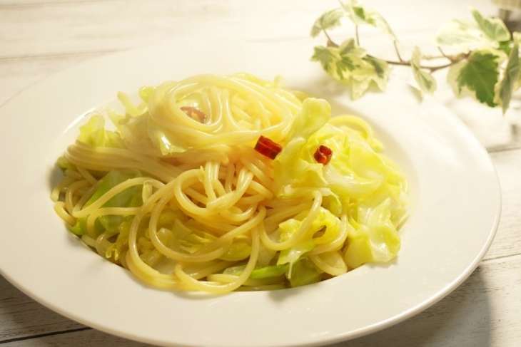 ラヴィット キャベツと塩辛のペペロンチーノ風パスタのレシピ ロバート馬場さんの100円料理 ラビット 6月21日