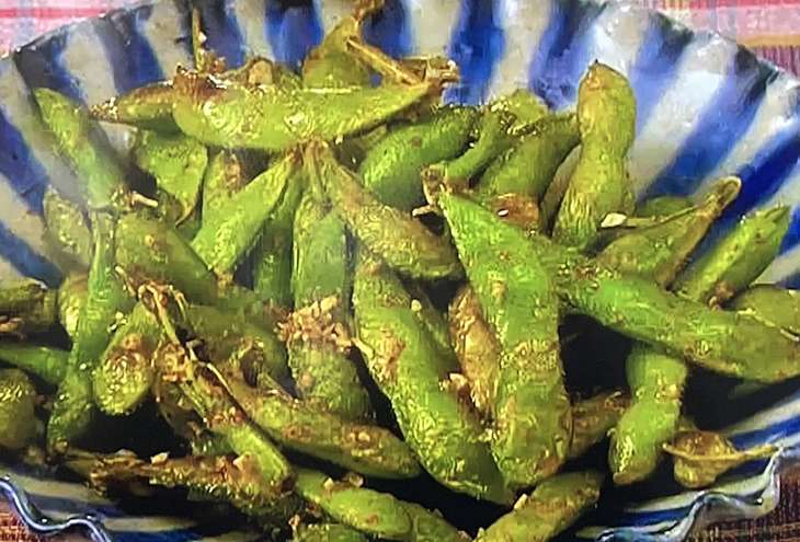 男子ごはん枝豆のぴり辛炒め