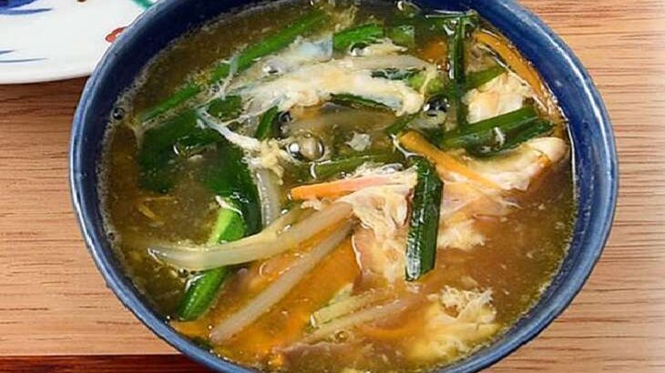 【男子ごはん】野菜たっぷり中華スープのレシピ。白いごはんに合う中華定食（5月15日）