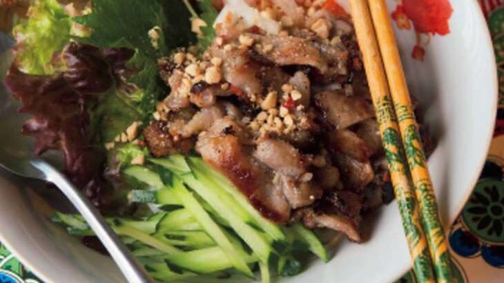 【ノンストップ】焼き肉のせあえ麺（ベトナムのブンティットヌン）のレシピ。おうちで世界ごはん（6月29日）