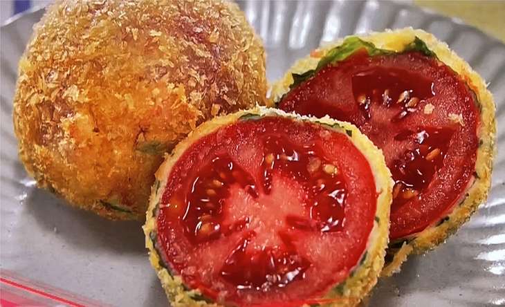 相葉まなぶトマトフライ