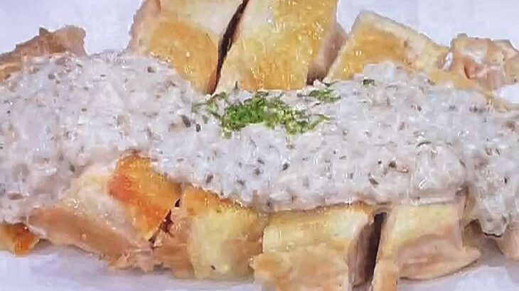 【ヒルナンデス】パリパリチキンのきのこソースのレシピ。梅沢富美男さんの絶品鶏肉料理（8月29日）
