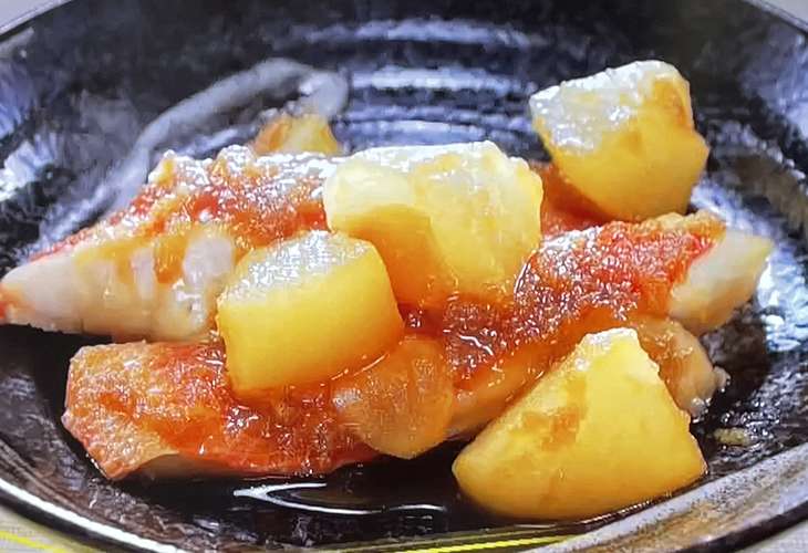 相葉まなぶ梨と金目鯛の煮つけ