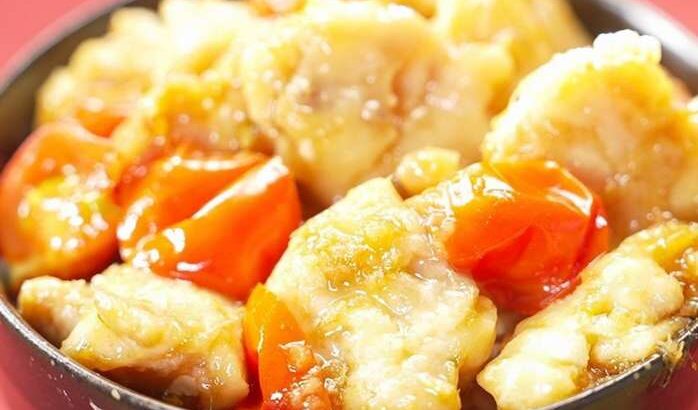 【家事ヤロウ】焼き鳥トマト丼のレシピ。バロンママの業務スーパー激安100円丼（4月25日）