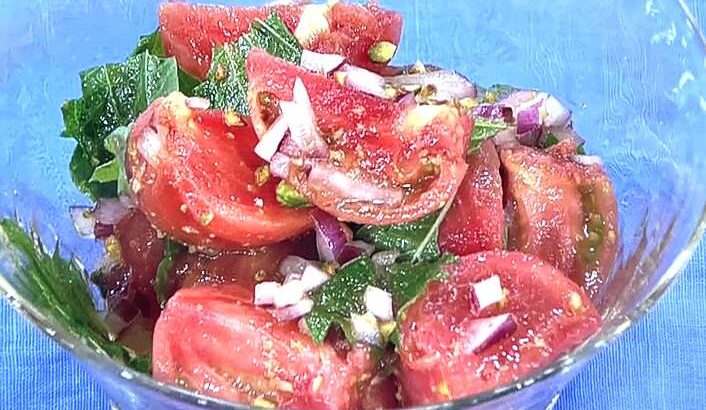 【あさイチ】トマトの塩ナムルのレシピ。みんなゴハンだよ（7月25日）