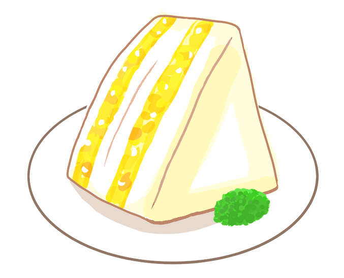 さらに乗ったたまごサンド