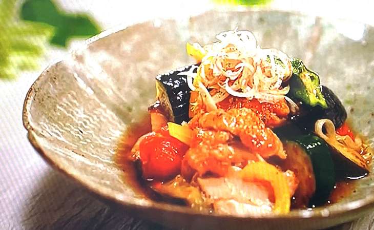 揚げない鶏の南蛮漬け