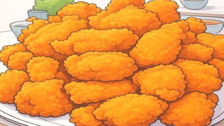 山盛りの唐揚げ