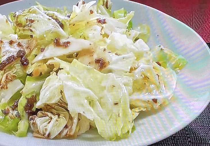 春キャベツのしょう油もろみ和え