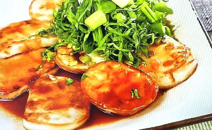 焼きかぶの焦がししょうゆステーキ