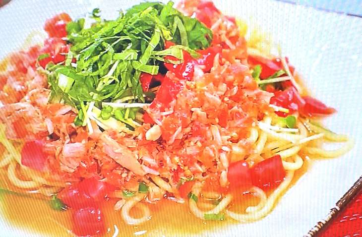 ツナトマトダレの冷やし中華