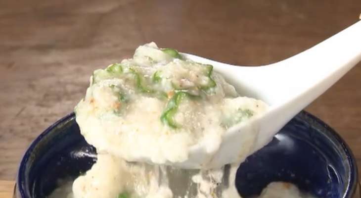 【男子ごはん】オクラととろろのごま酢和えのレシピ。簡単スタミナ定食（6月15日）