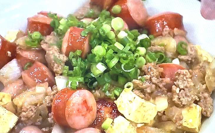 脱法カレー麻婆ソーセージ