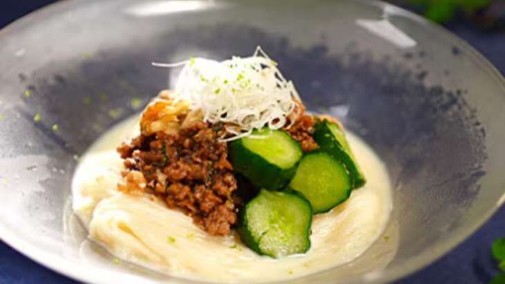 【あさイチ】冷やしごま豆乳肉みそうどんのレシピ。荻野聡士シェフの冷やし麺（7月15日）