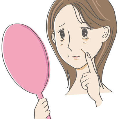 ほうれい線を気にする女性