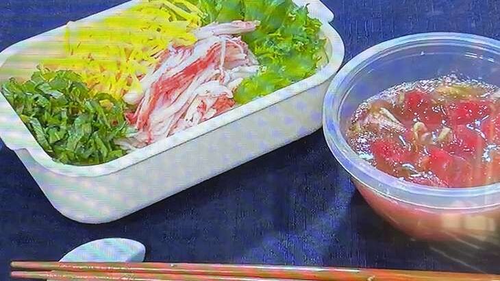 トマトだれのそうめん弁当