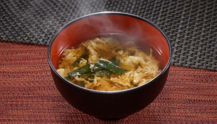 ニラの香りが堪能できる味噌汁