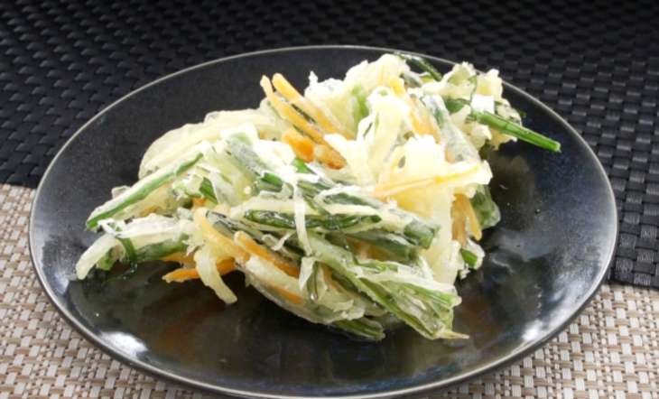 ニラ入りサクサクかき揚げ
