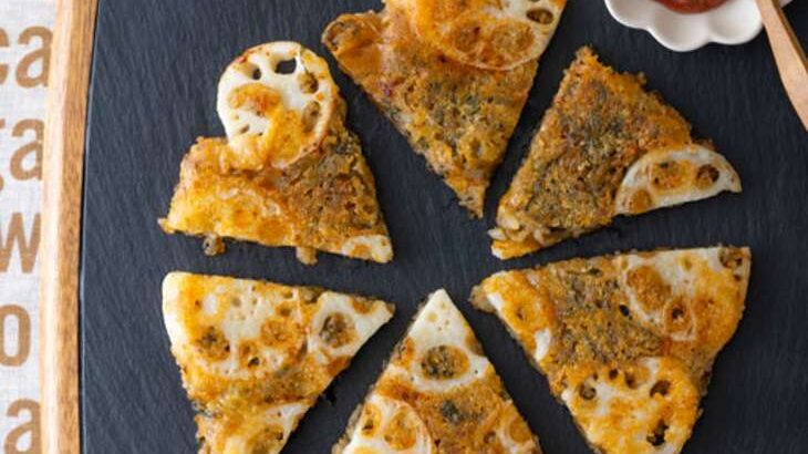 【ノンストップ】レンコンと大葉チーズライスピザのレシピ。七五三掛キッチン（9月26日）