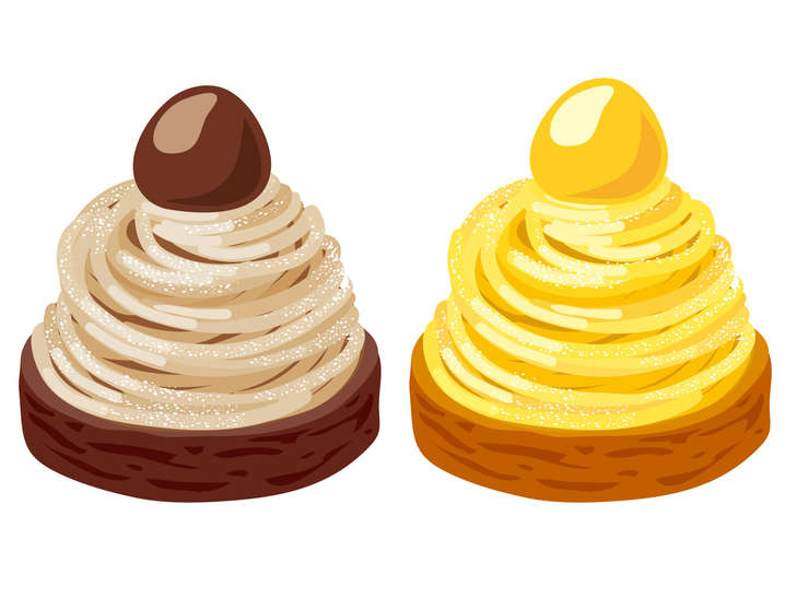 2種類のモンブラン