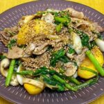 【ノンストップ】豚バラ春菊炒めのレシピ。笠原将弘シェフの本格和食(11月4日)