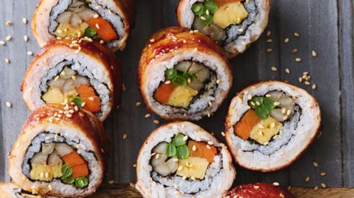 【ノンストップ】肉巻き寿司のレシピ。七五三掛キッチン（12月26日）