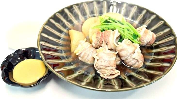 【ノンストップ】ロール豚大根のレシピ。笠原将弘シェフの本格和食（1月27日）