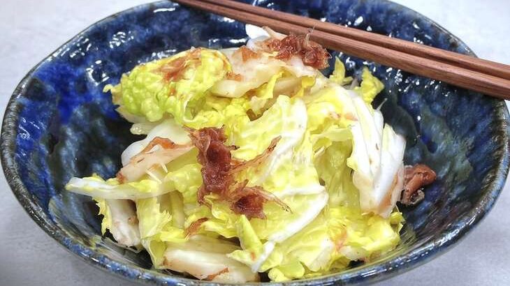 【ノンストップ】白菜の梅おかか和えのレシピ。笠原将弘シェフの本格和食（1月20日）