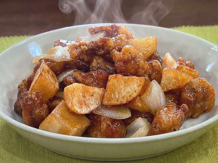 ヘルシーじゃがいも酢豚