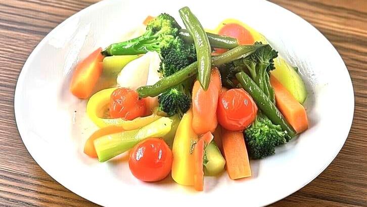 【あさイチ】瞬間蒸し野菜のレシピ。竹財輝之助さん考案！みんなゴハンだよ（1月27日）