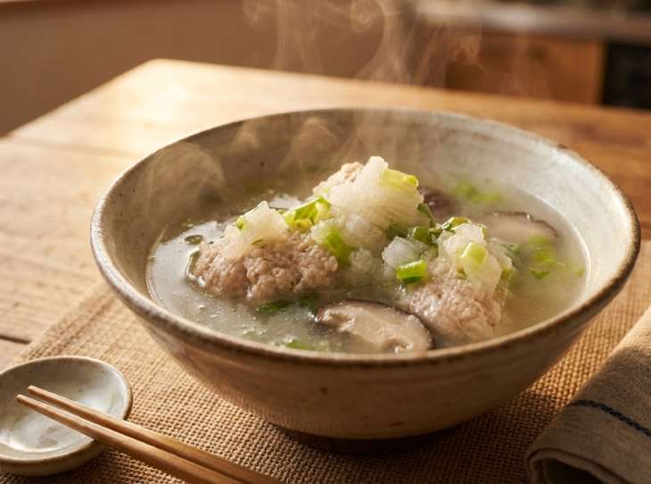 かぶと鶏だんごの美スープ