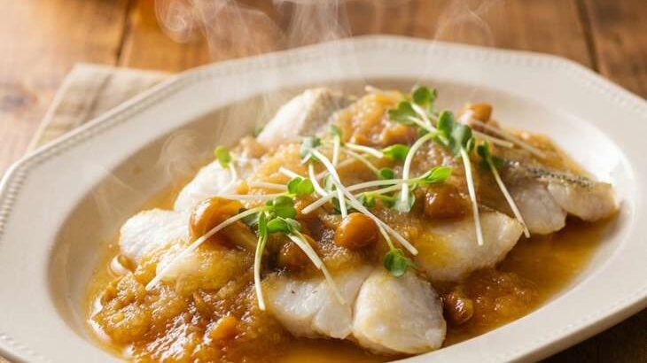 【ノンストップ】鱈のなめこみぞれあんかけのレシピ。七五三掛キッチン（1月23日）