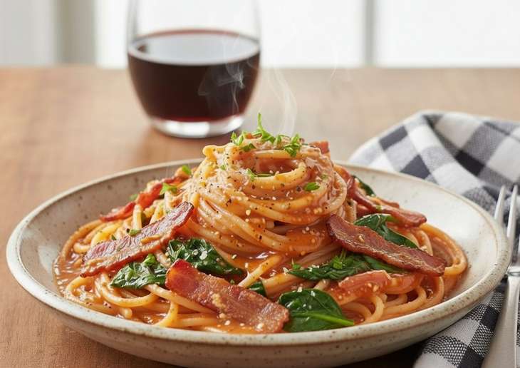 トマトソースパスタ