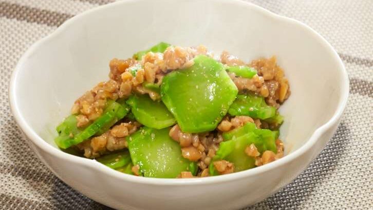 ブロッコリーと納豆のごまあえ