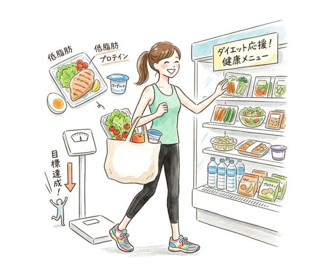 コンビニでダイエット