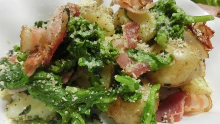 【相葉マナブ】ほうれん草とじゃがいものベーコン炒めのレシピ。藤沢のホウレンソウで旬の産地ごはん（3月22日）