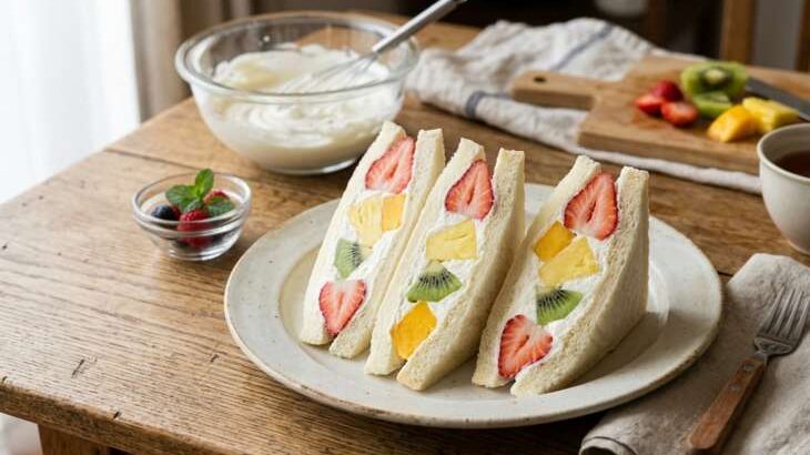 【ノンストップ】ヨーグルトフルーツサンドのレシピ。七五三掛キッチン（3月13日）