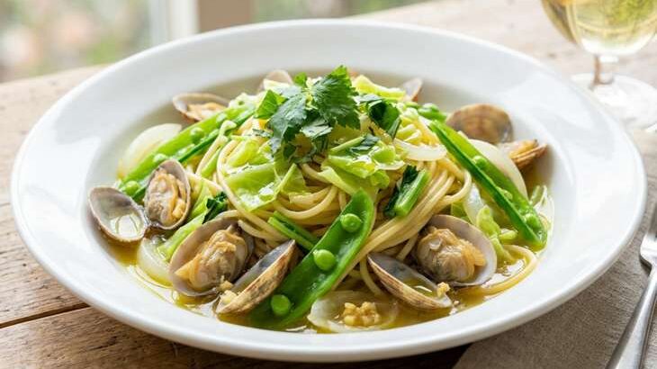 【ノンストップ】アサリと春野菜のパスタのレシピ。ランクアップキッチン（4月8日）