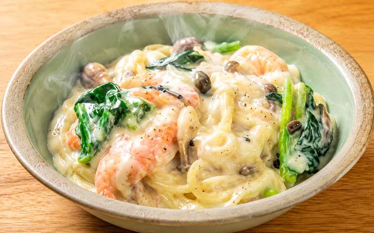さけのクリームパスタ